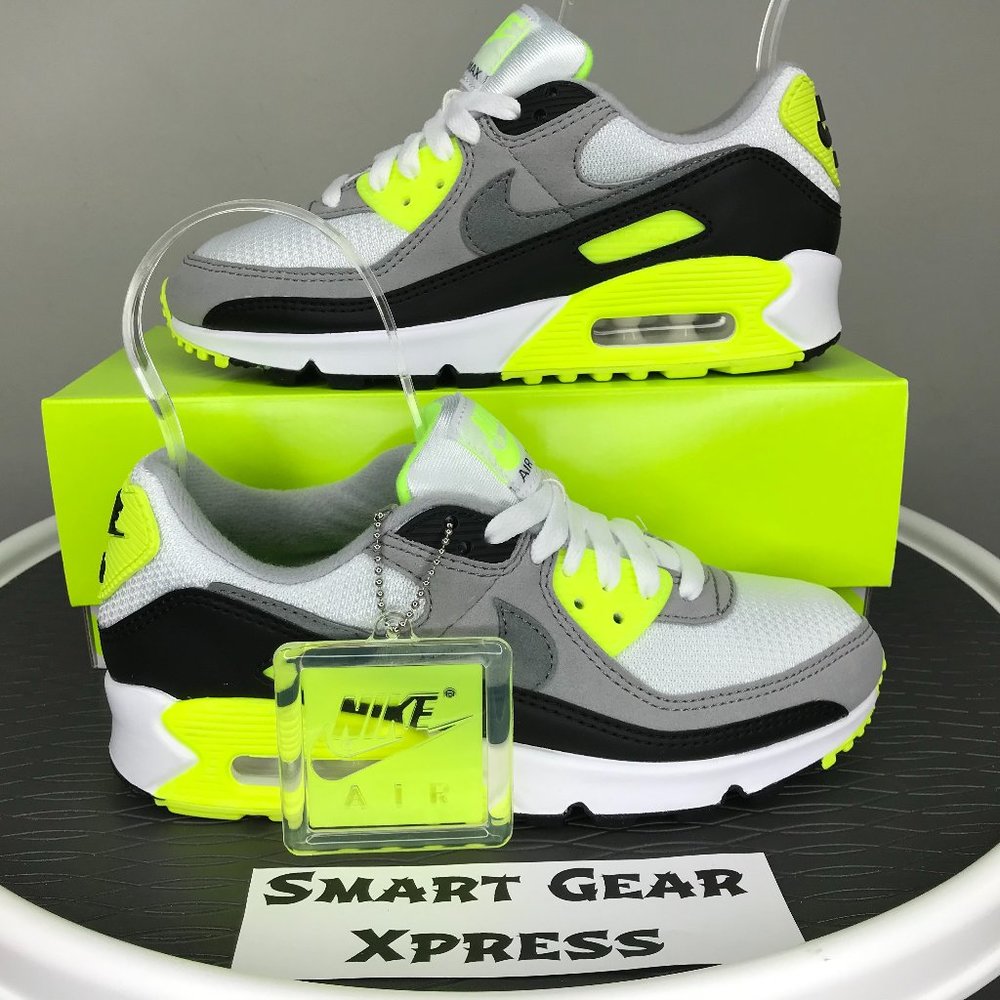 Nike Gray and Neon Yellow Athletic Shoes